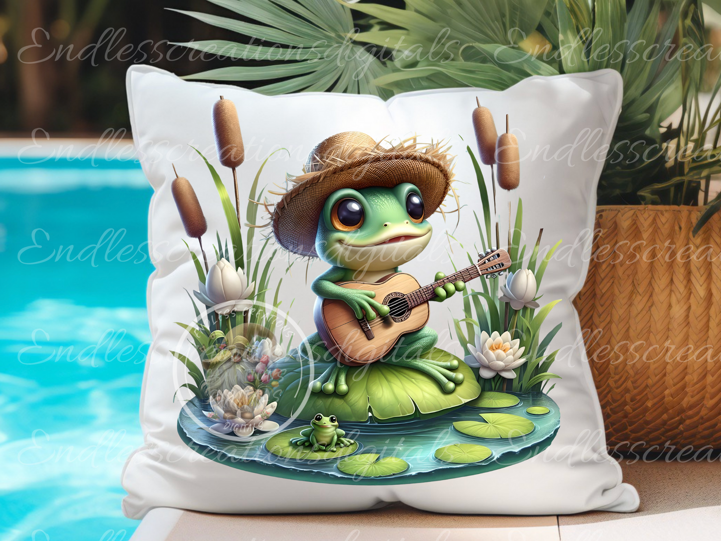 OVER THE RAINBOW FROG RECTANGLE SUMMER TRANSPARENCIES