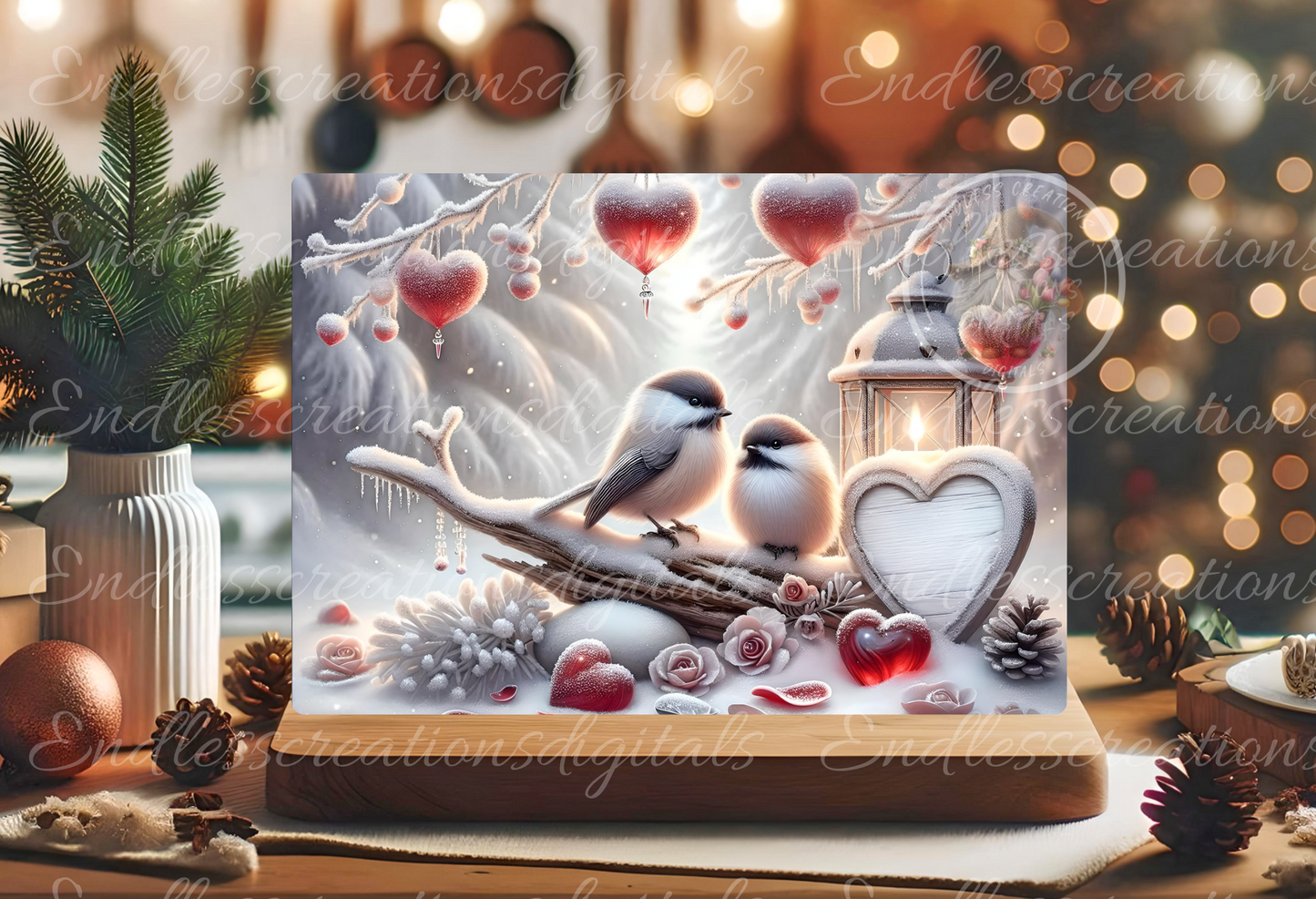 VALENTINES CHICKADEE COUPLE