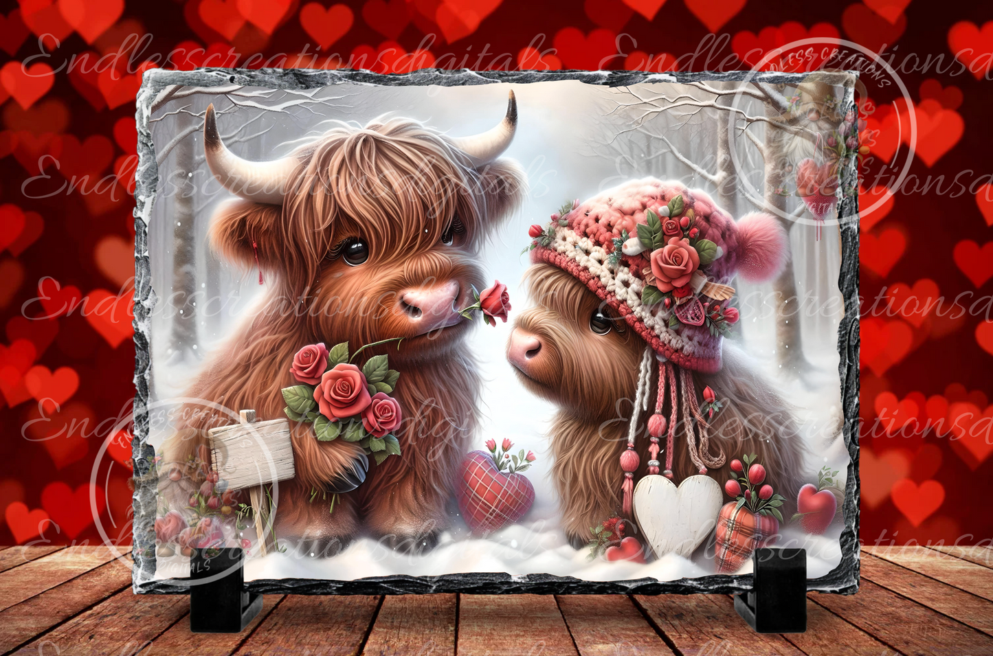 MY LOVE VALENTINES HIGHLAND COWS