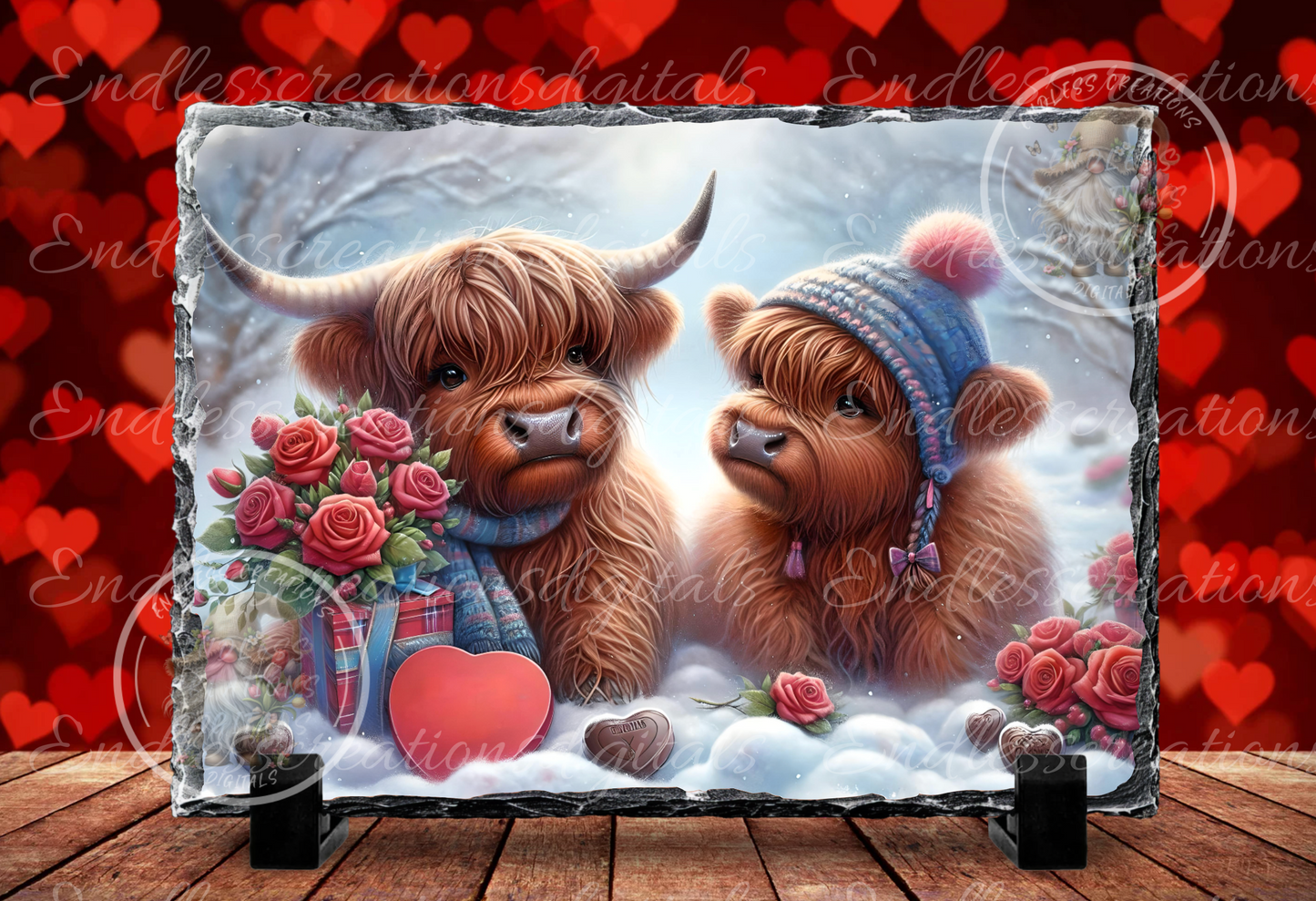 BE MINE HIGHLAND COWS VALENTINES