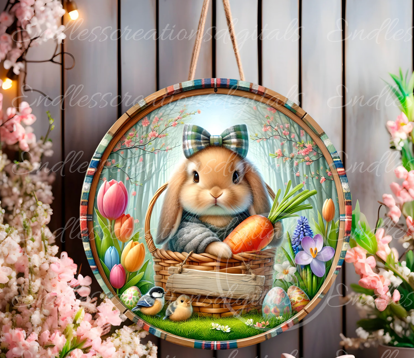 HAPPY EASTER BUNNY ROUND