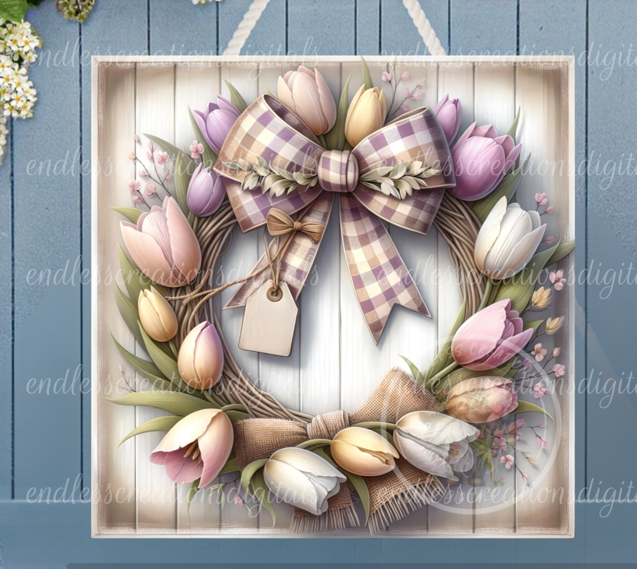 SPRING FLORAL SQUARE