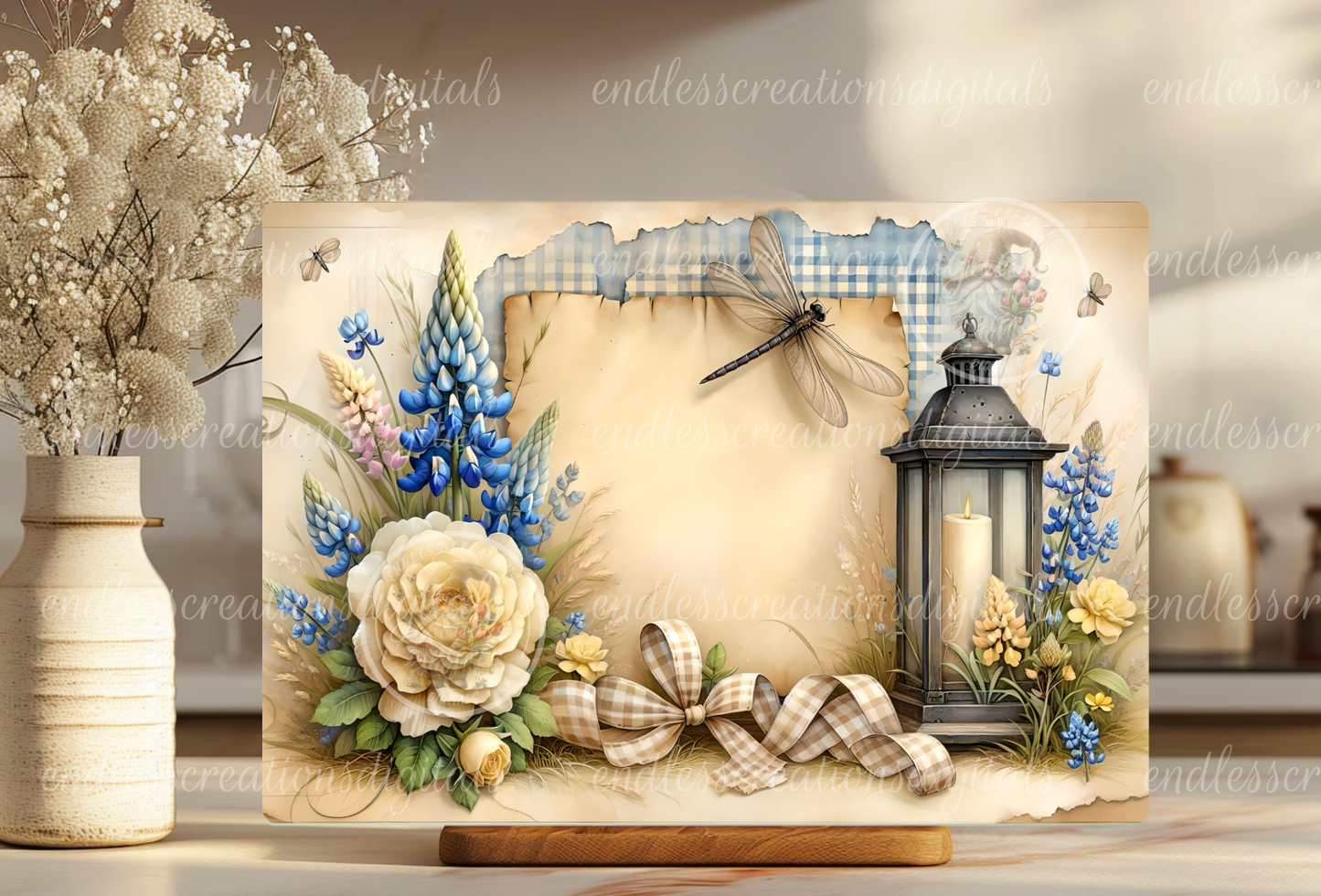 SUMMER LET IT BE FLORAL RECTANGLE