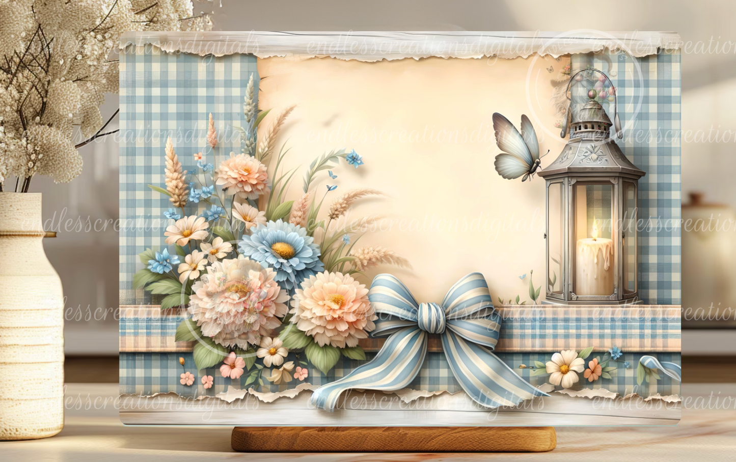 LOVE MAKES A HOME FLORAL RECTANGLE