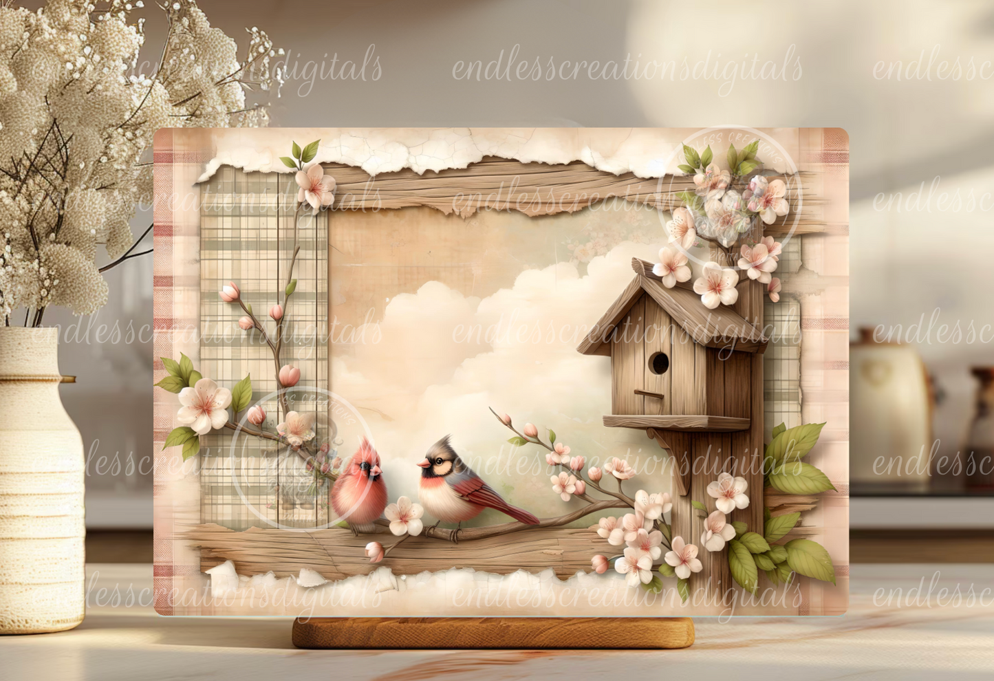 CHERRY BLOSSOMS BIRDHOUSE