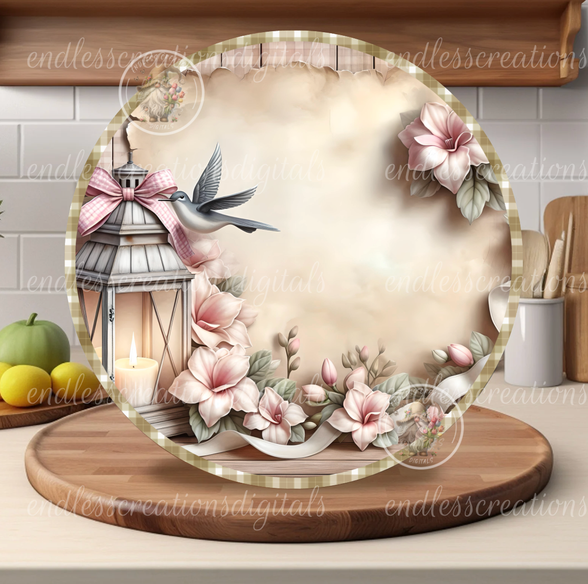GARDENIA FLORAL LANTERN