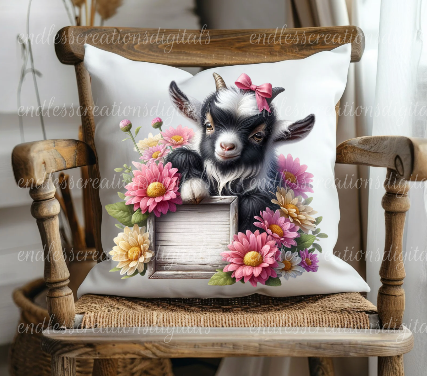 BLOOM WITH GRACE FLORAL BABY GOAT