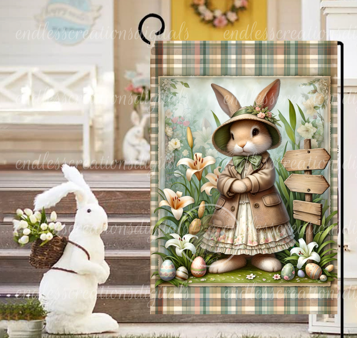 VINTAGE GARDEN BUNNY