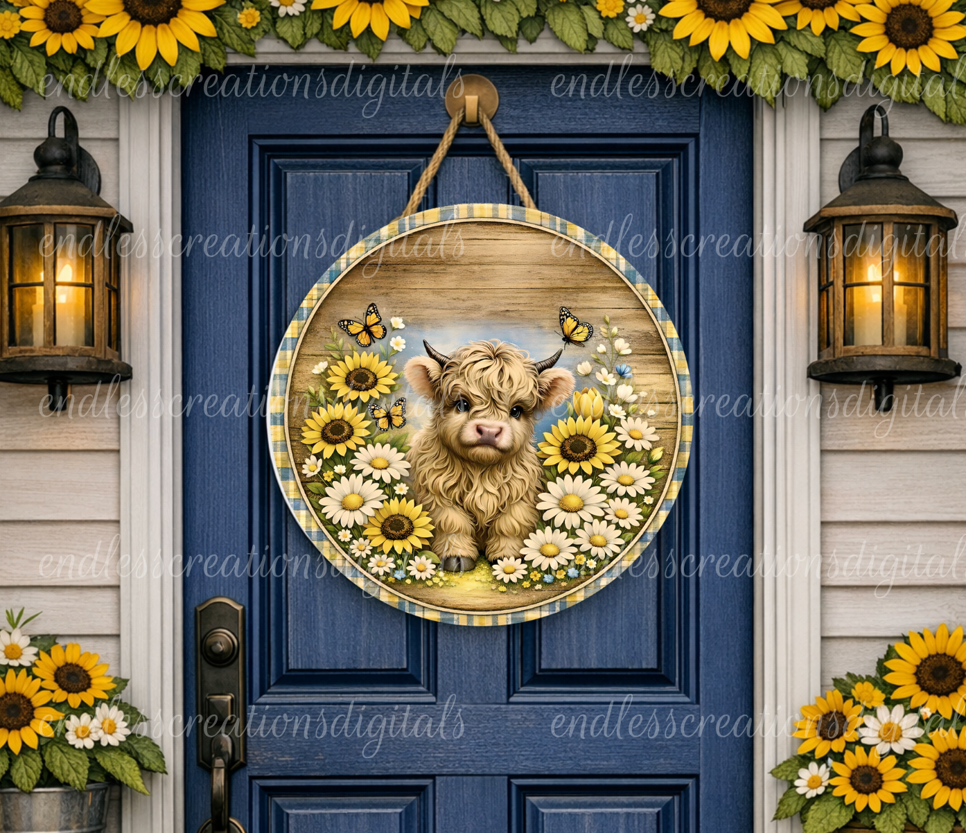 FLORAL HIGHLAND WELCOME ROUND