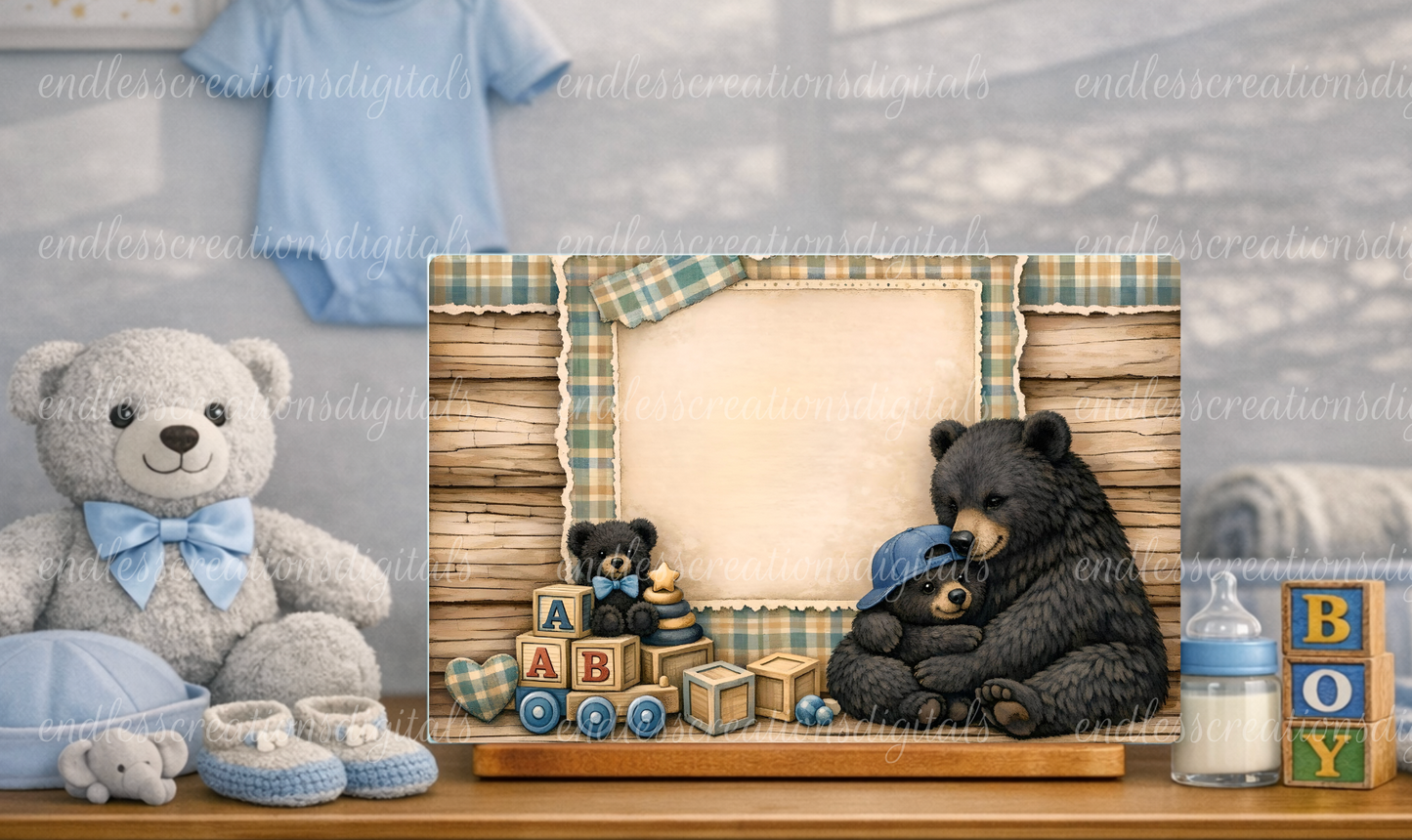 LET THEM BE LITTLE BABY BOY BLACK BEARS