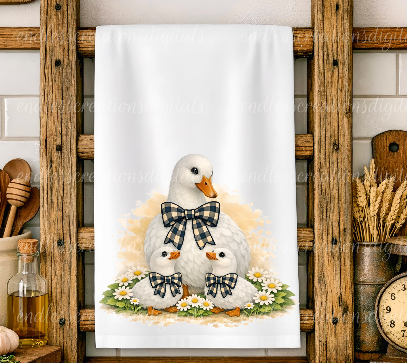 FARMHOUSE STYLE GOOSE DESIGN BUNDLE OF 3
