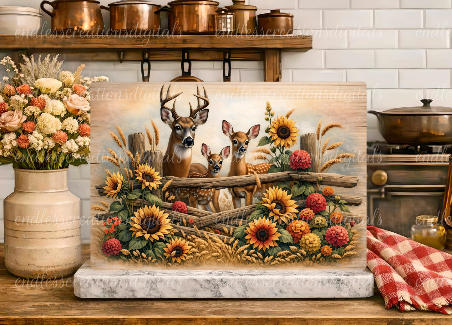 FLORAL DEER