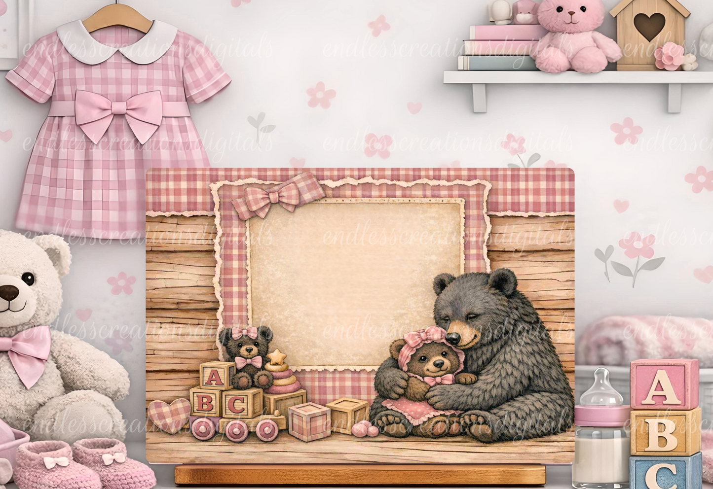 LET THEM BE LITTLE GIRL BABY BLACK BEARS