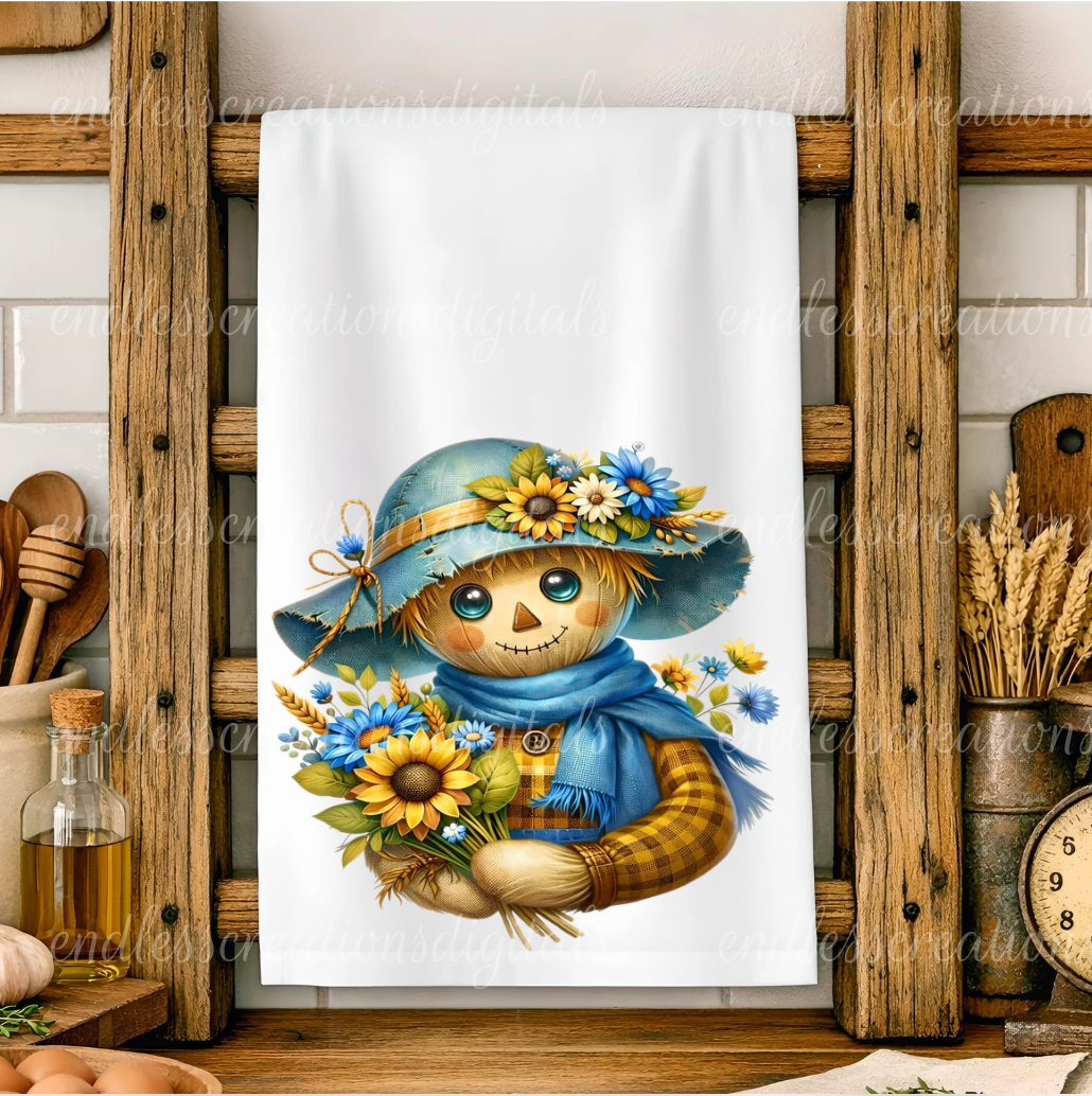 FALL SCARECROW ROUND/CLOCK DESIGN BUNDLE OF 3