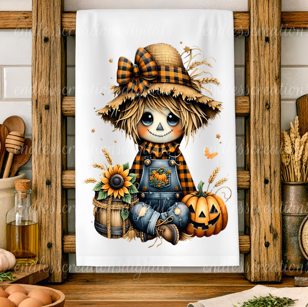 FALL SCARECROW ROUND/CLOCK DESIGN BUNDLE OF 3