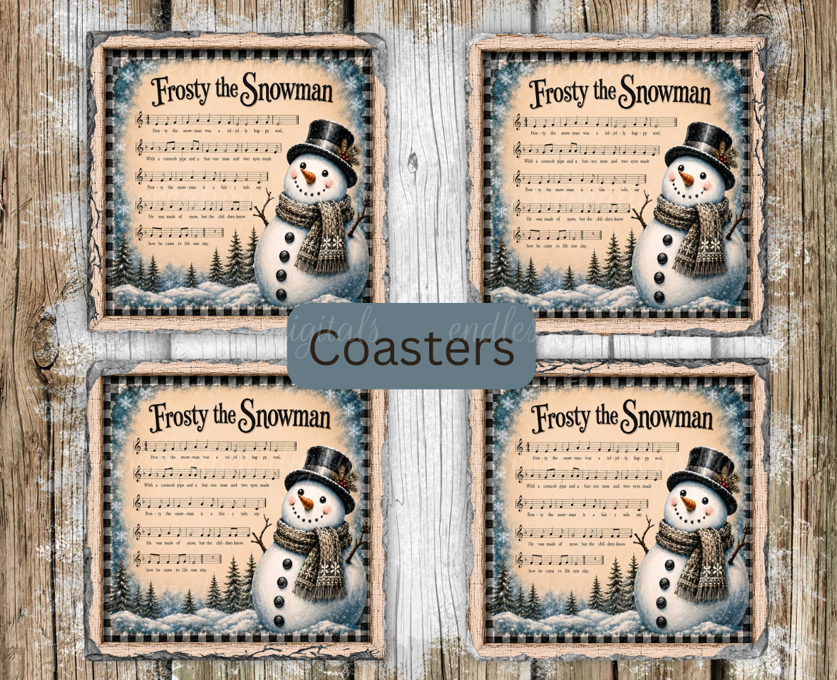 FROSTY THE SNOWMAN WINTER ROUND/CLOCK DESIGN BUNDLE OF 5