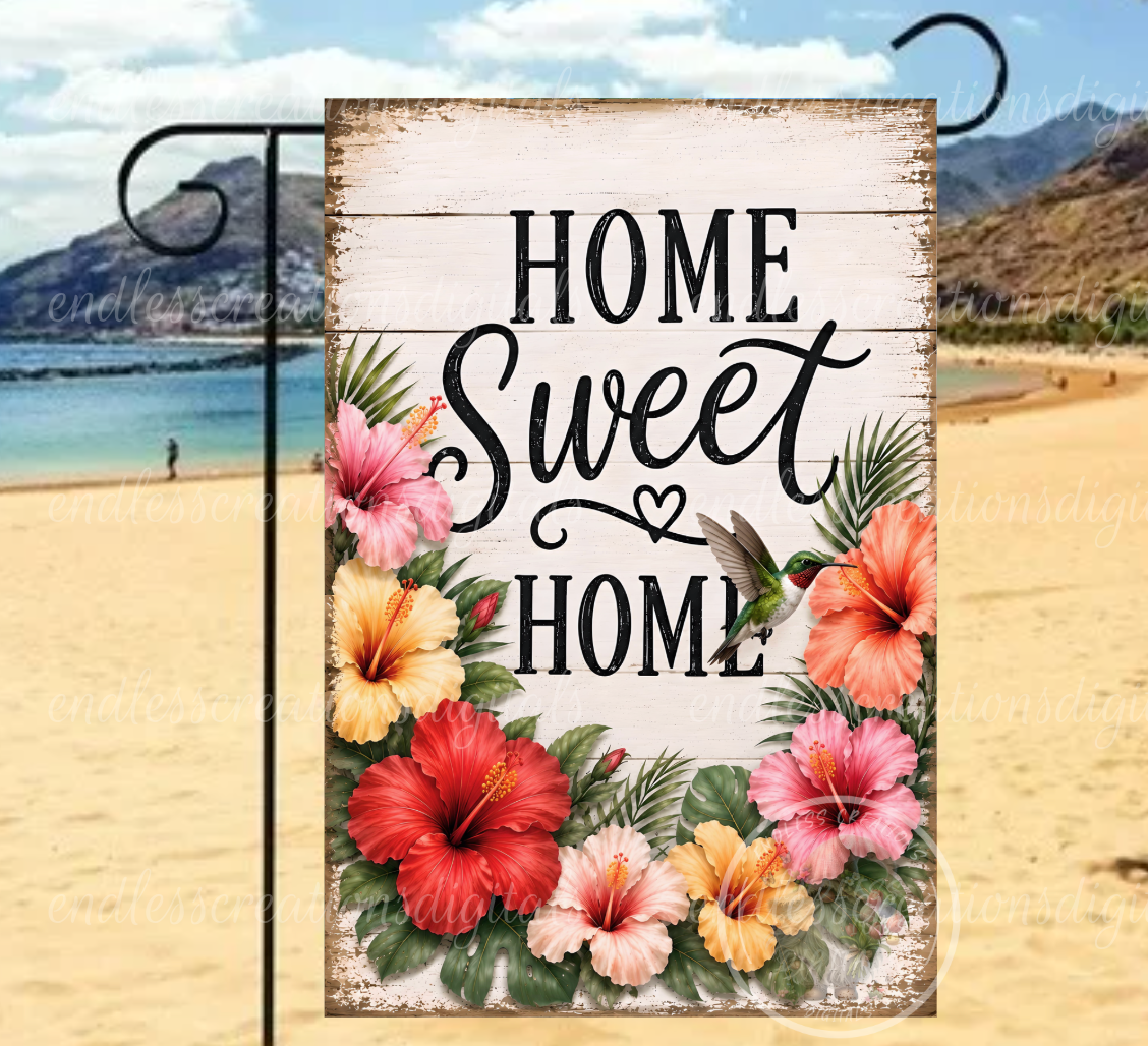 HOME SWEET HOME ROUND/CLOCK DESIGN BUNDLE OF 4