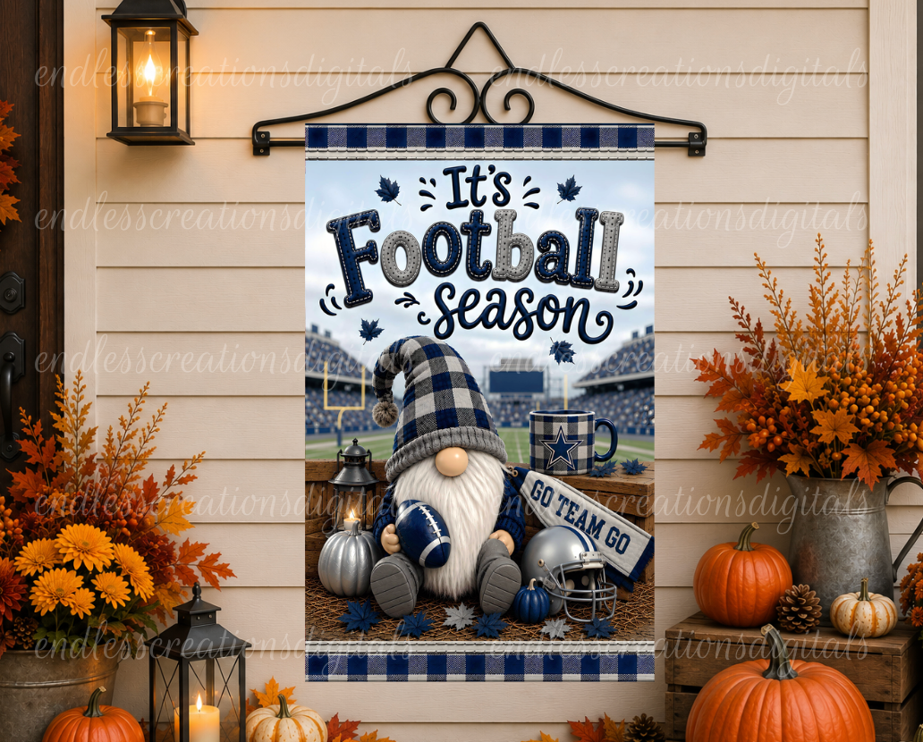 BLUE/SILVER FOOTBALL SEASON GNOME BUNDLE OF 2