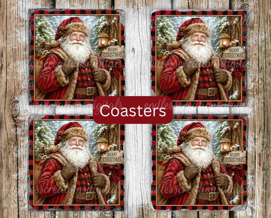 SQUARE RUSTIC SANTA