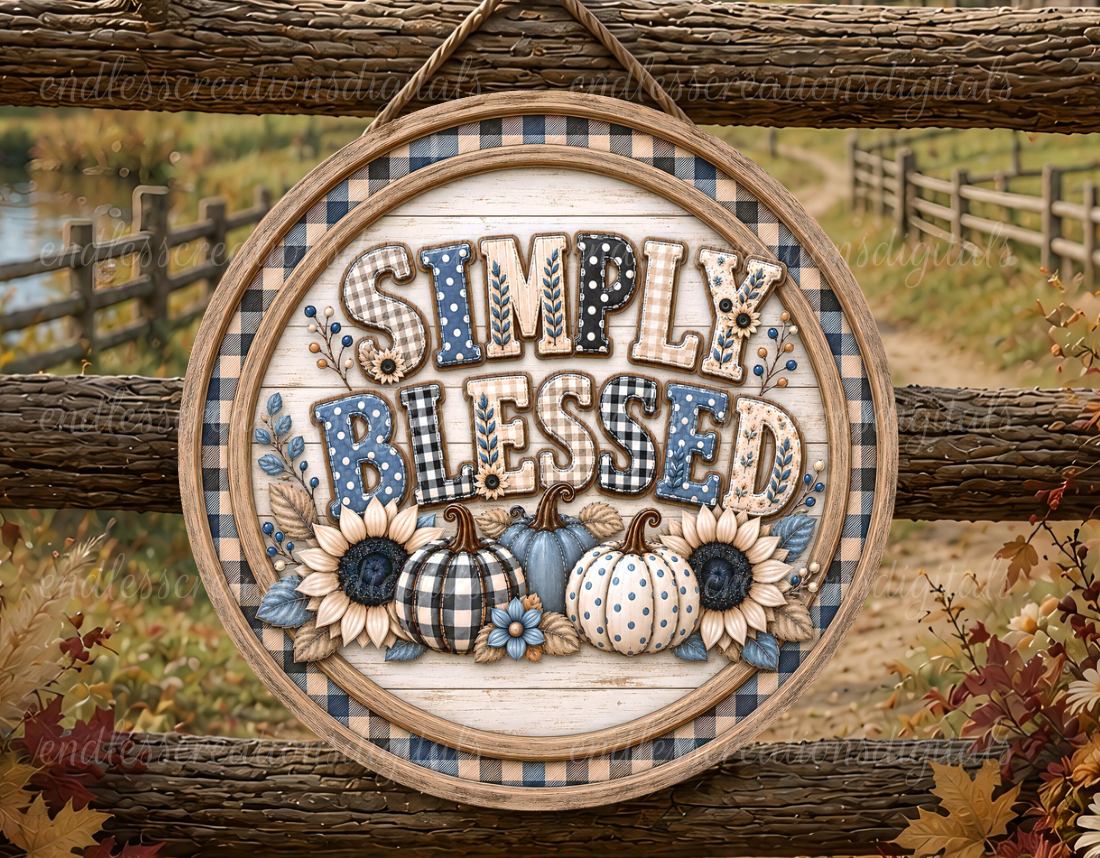 SIMPLY BLESSED ROUND ONLY