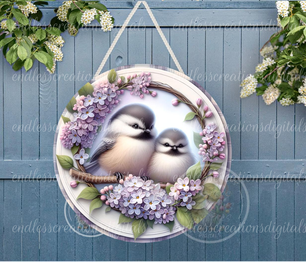 SPRING BABY CHICKADEES
