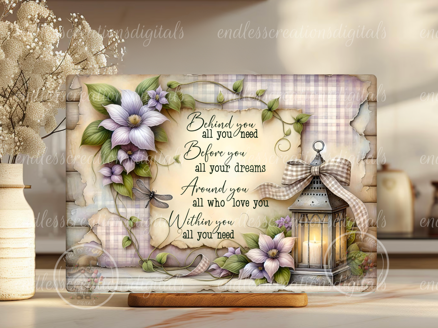CLEMATIS DRAGONFLY FLORAL