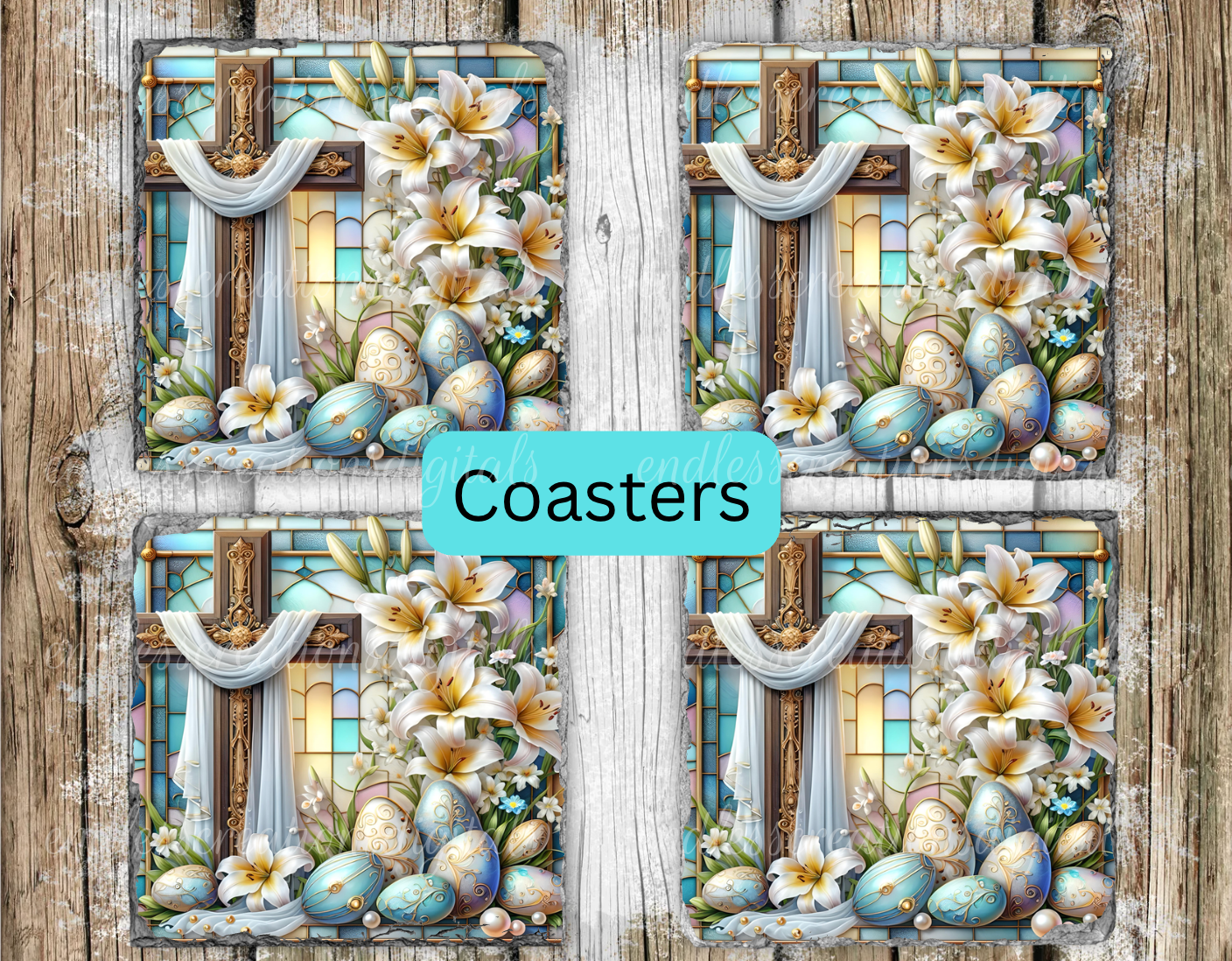 EASTER LILIES CROSS