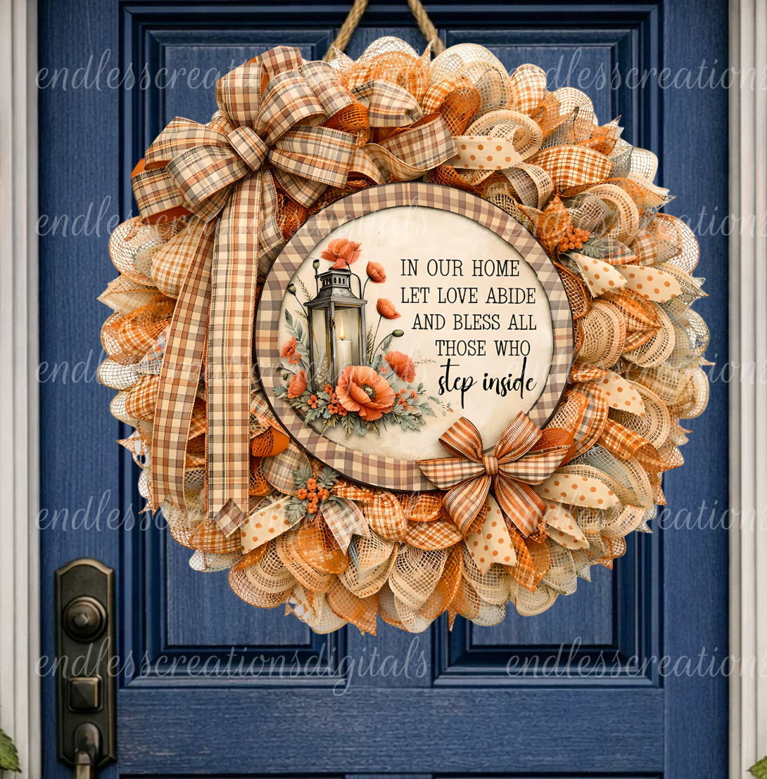 FLORAL POPPY STEP INSIDE ROUND