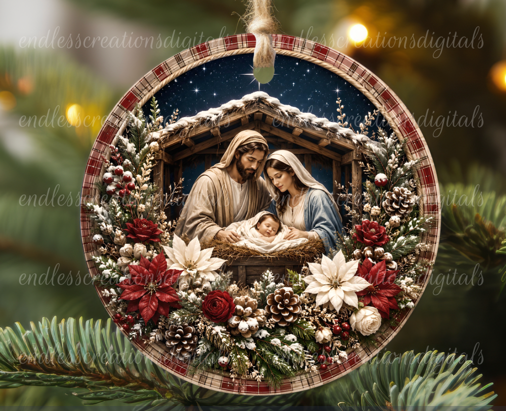 MANGER NATIVITY ROUND