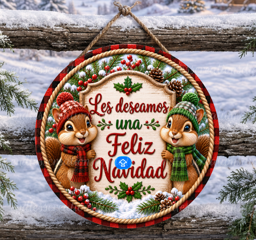SPANISH VERSION CHIPMUNKS CHRISTMAS ROUND