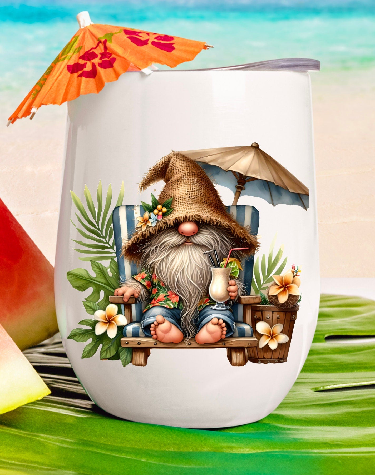 TROPICAL GNOME SUBLIMATION png, transparent for sublimation high resolution, 5 transparent files for download
