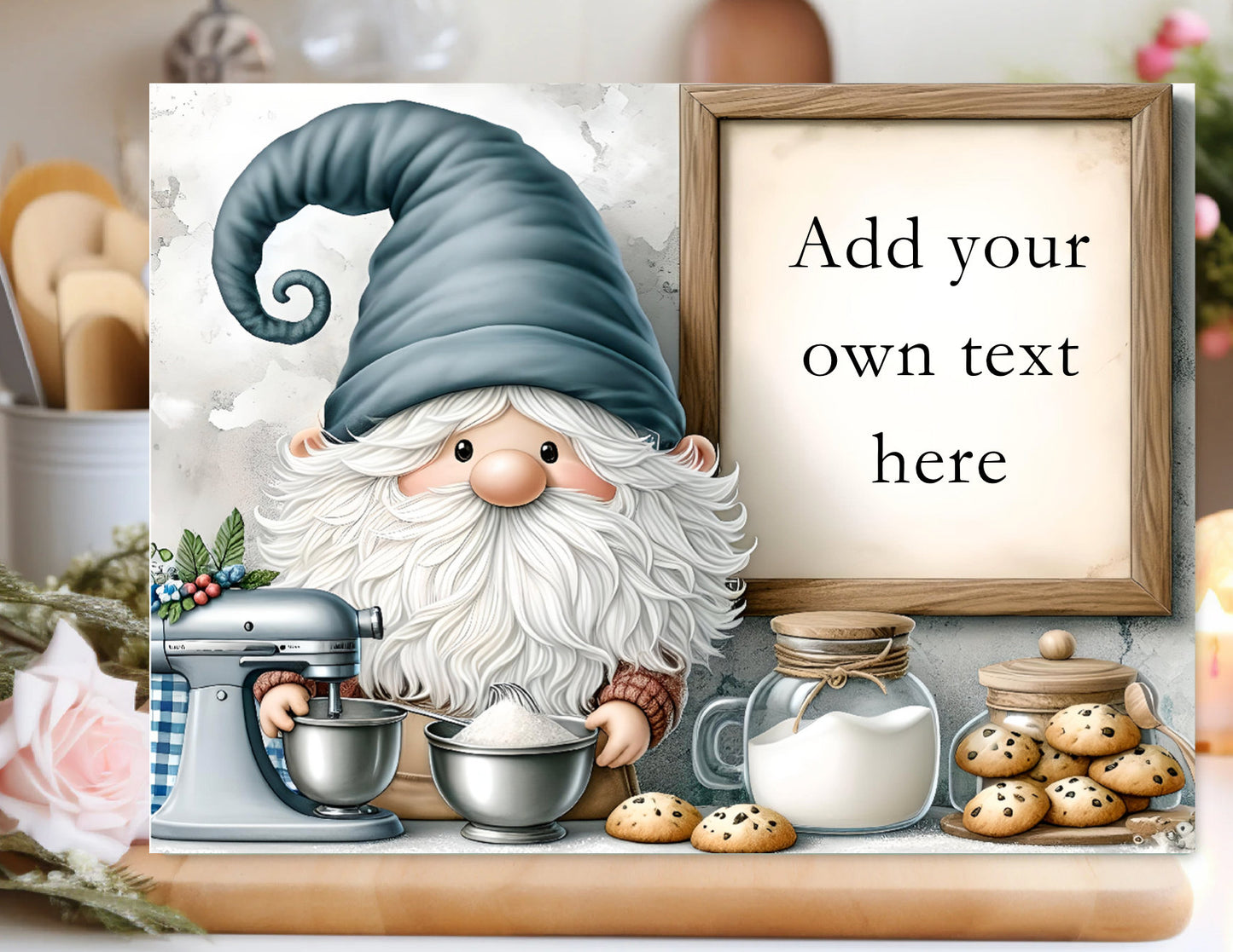 COOKIE GNOME CUTTING board sublimation sublimation high resolution 1 file add your own text