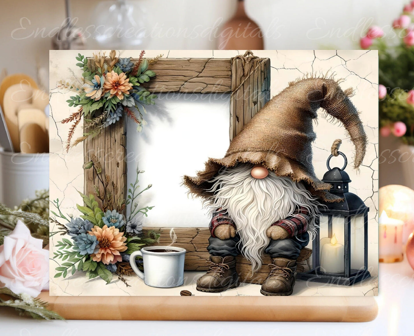RUSTIC GNOME CUTTING board sublimation sublimation high resolution 1 file