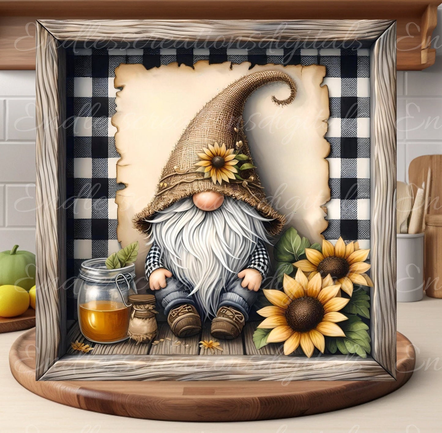 GNOME SQUARE CUTTING BOARD