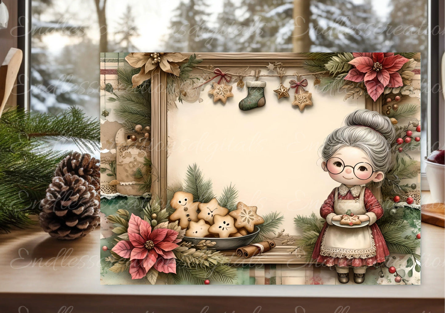 GRANDMA'S COOKIE RECIPE RECTANGLE