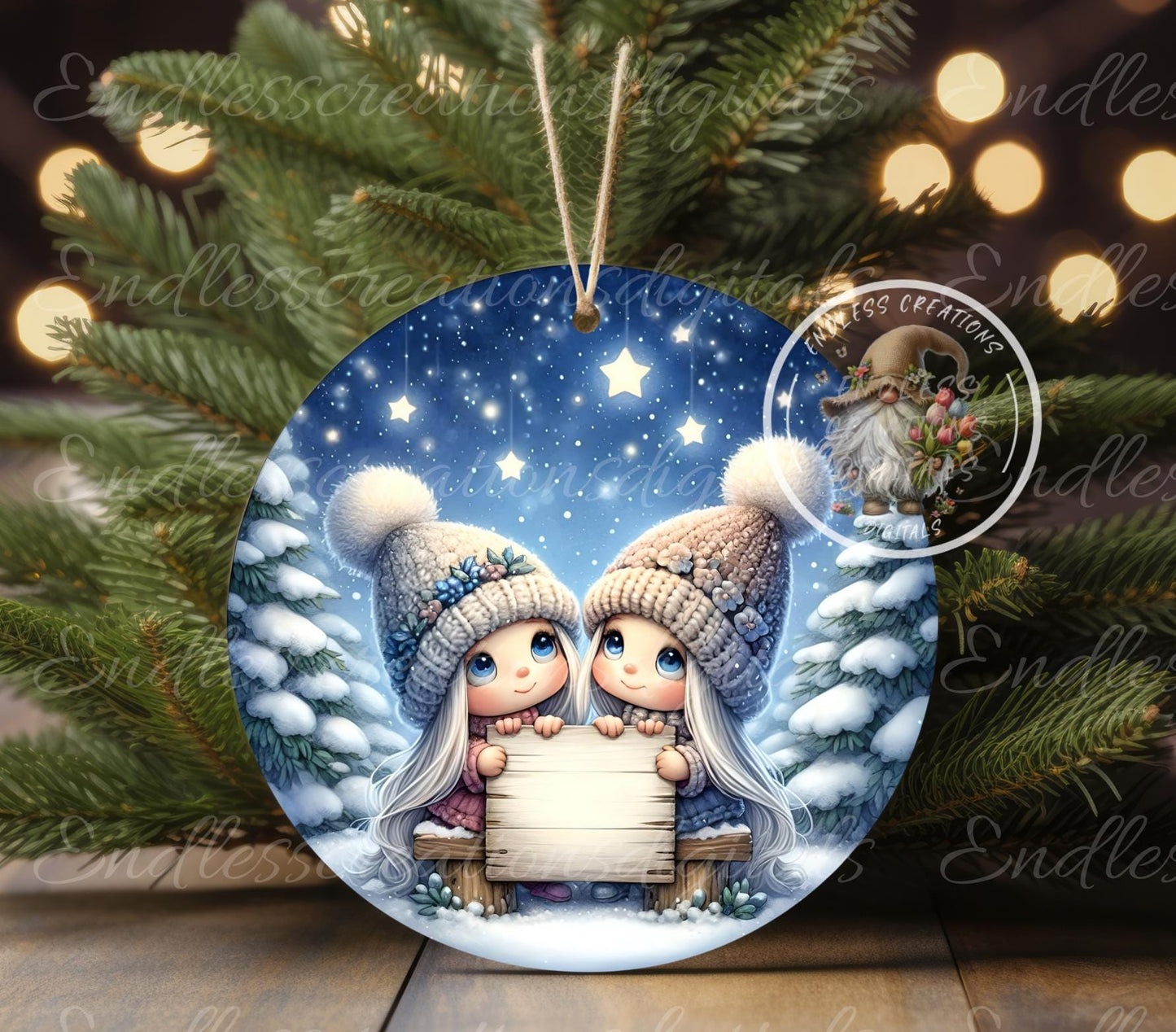 SISTERS BEST FRIENDS CHRISTMAS ORNAMENT