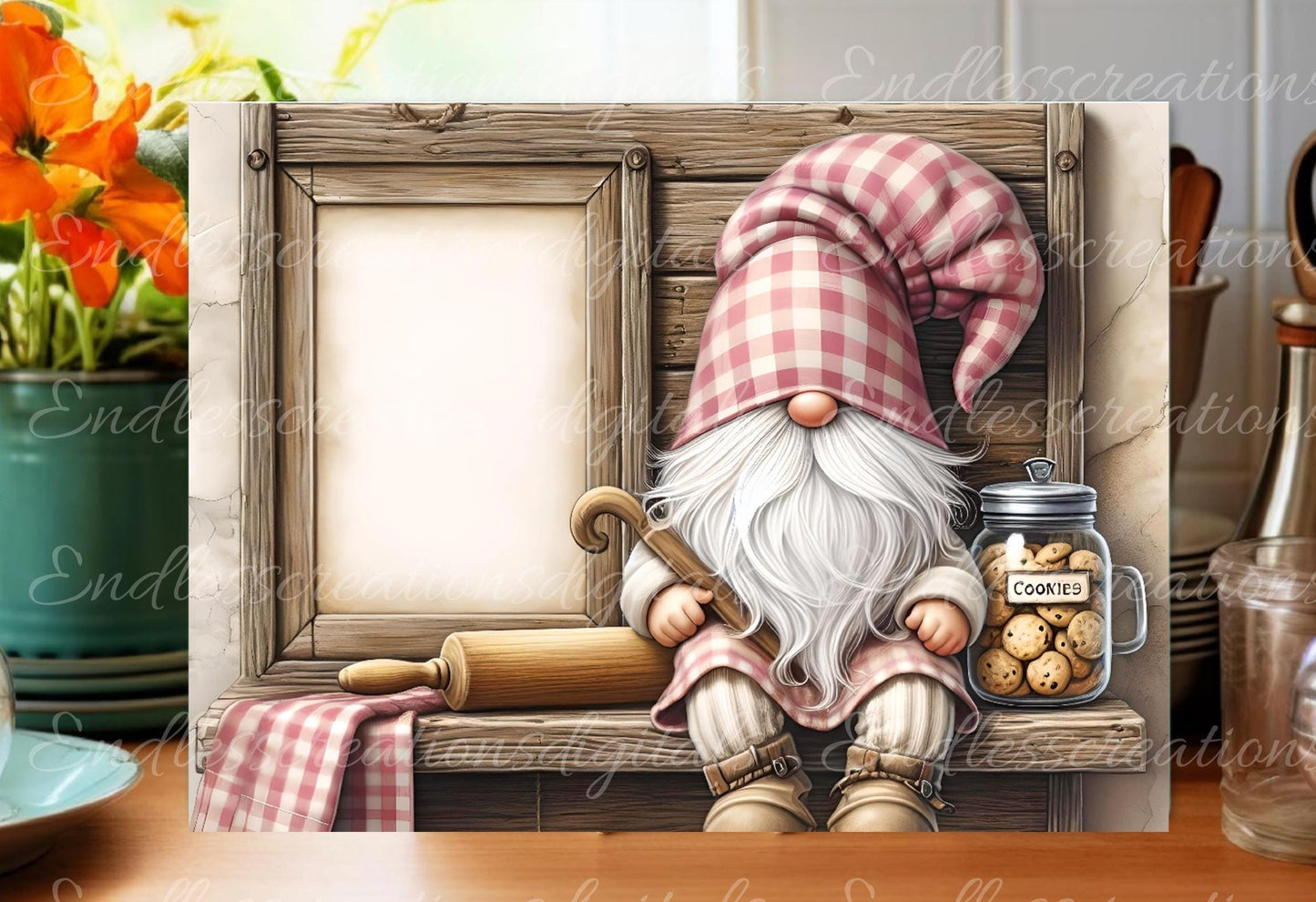 COOKIE GNOME CUTTING board sublimation sublimation high resolution 2 files, 1 add your own text
