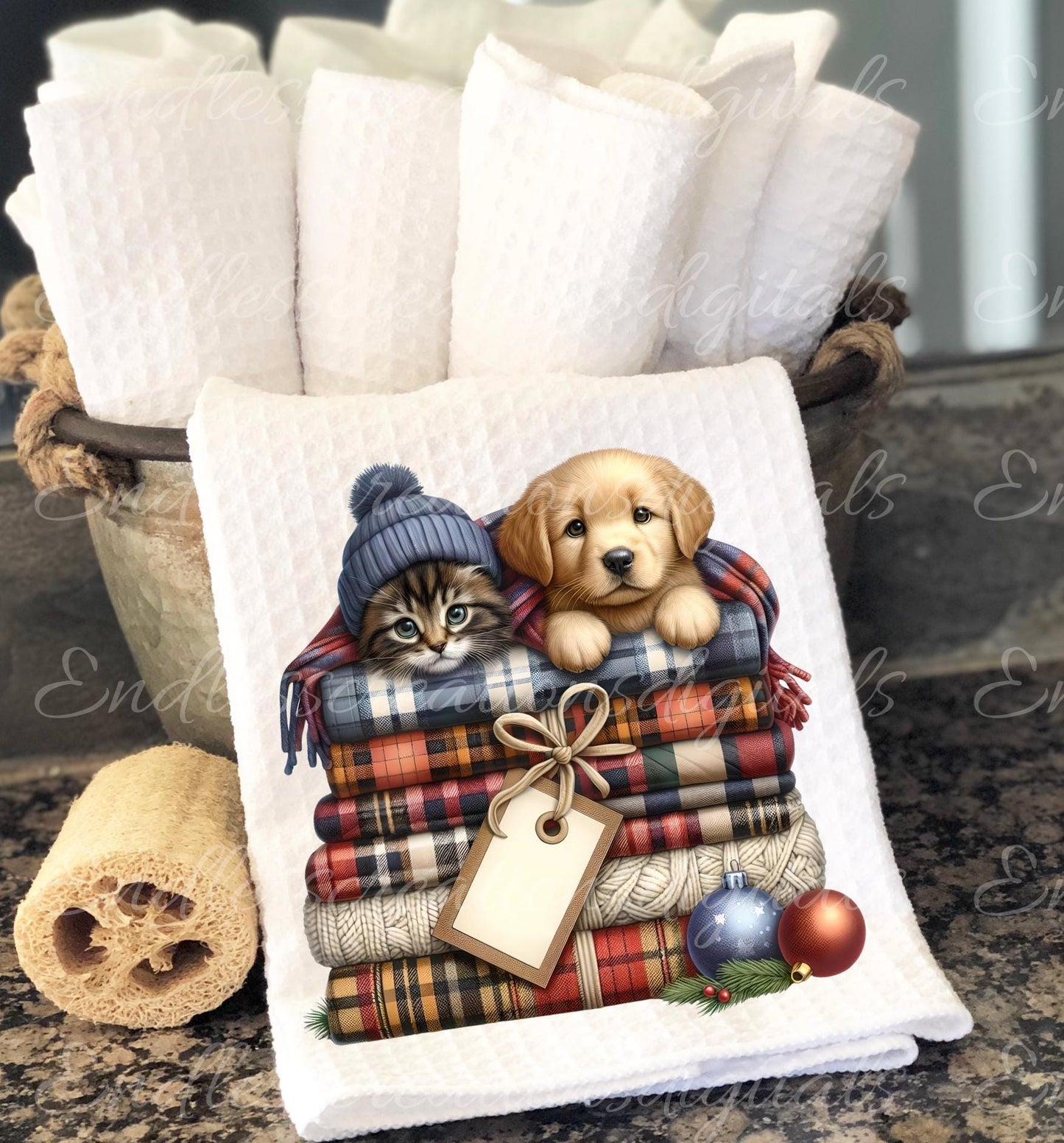 CHRISTMAS PUPPIES KITTENS TRANSPARENCY BUNDLE
