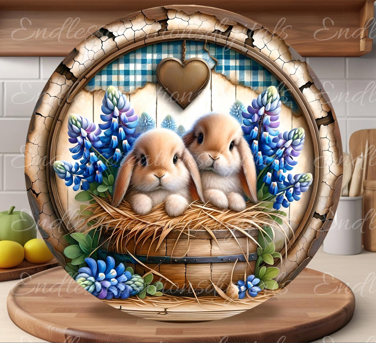 BLUEBONNETS SPRING BUNNY