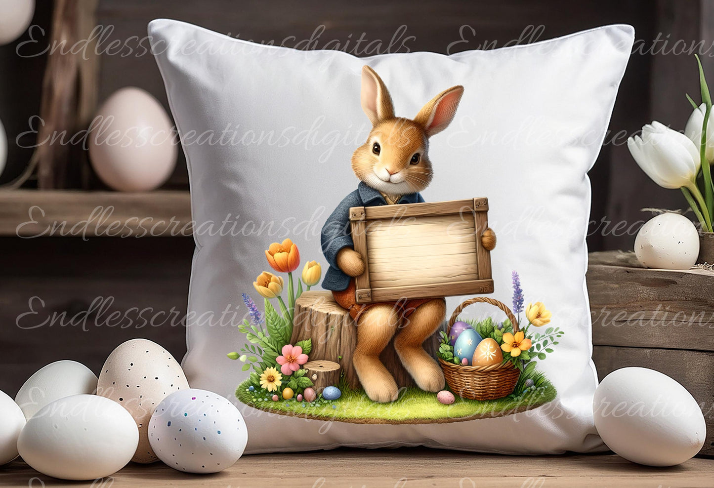 EASTER RABBIT SUBLIMATION png, transparent for sublimation high resolution, 5 transparent files for download