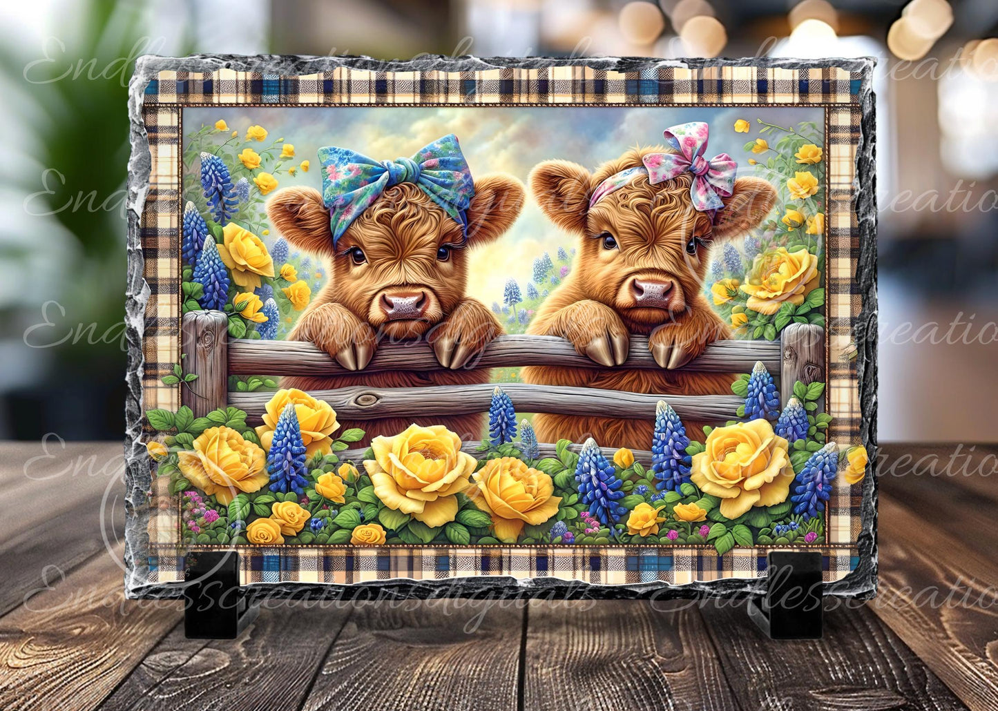 RECTANGLE BABY HIGHLANDS Floral Cutting Board