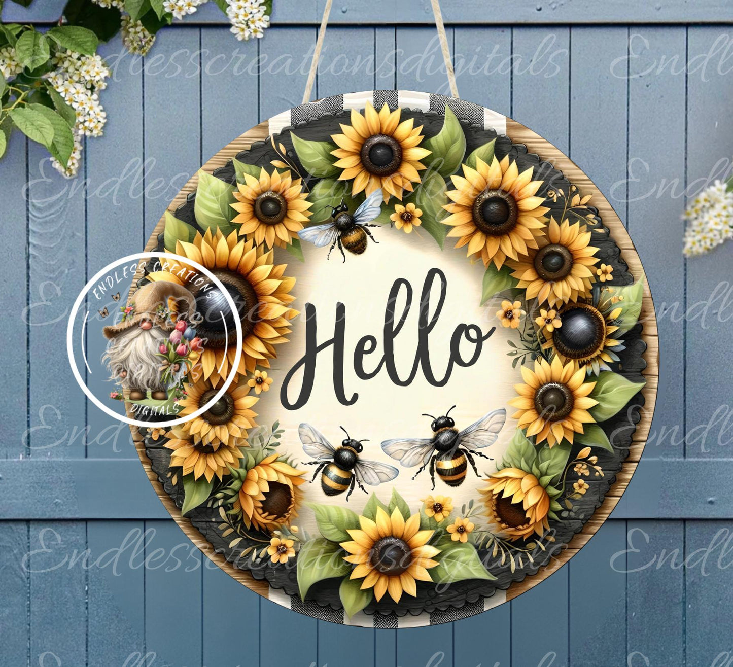 HELLO SUNFLOWER Round