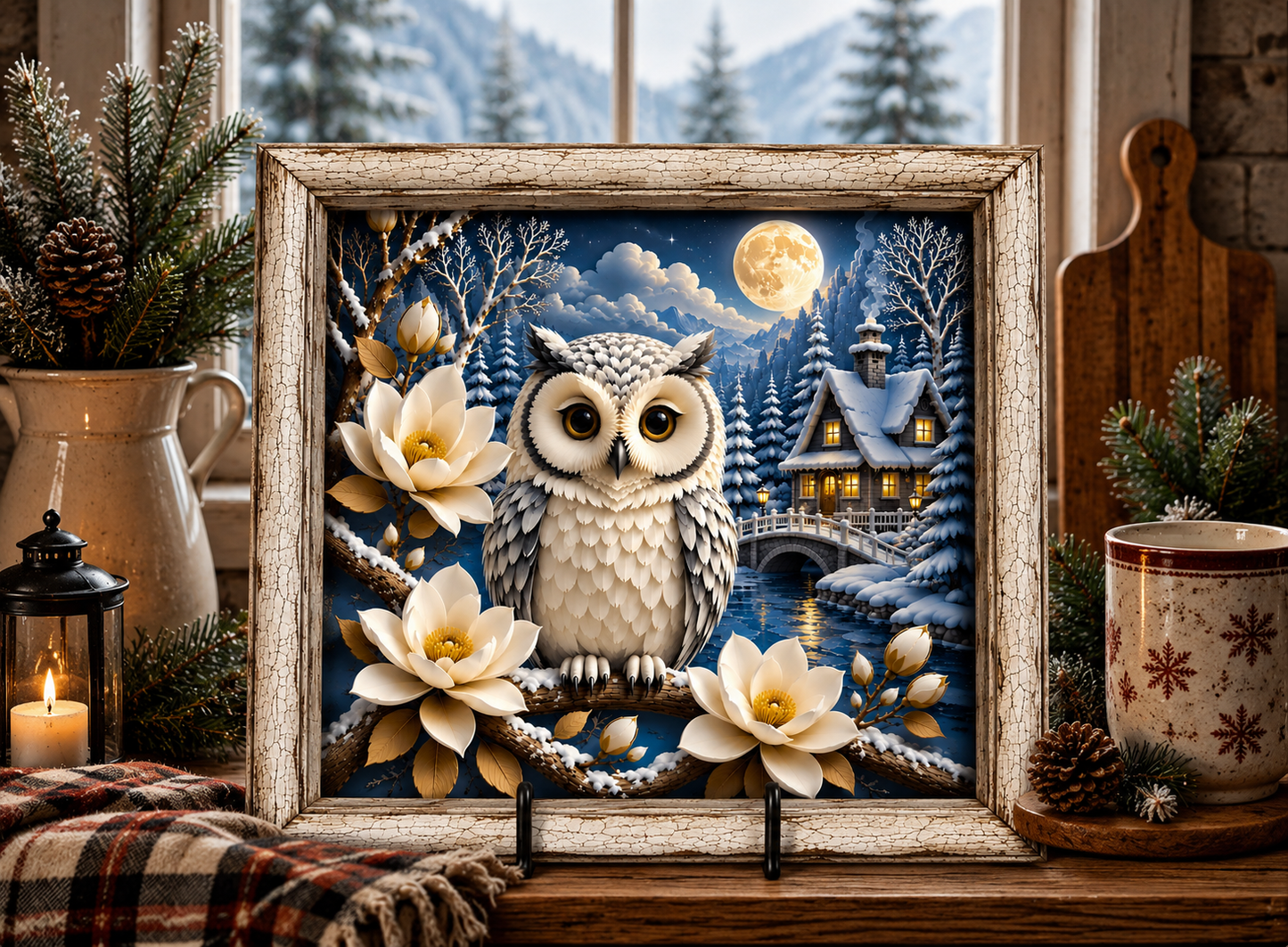 WINTER OWL SQUARE ONLY