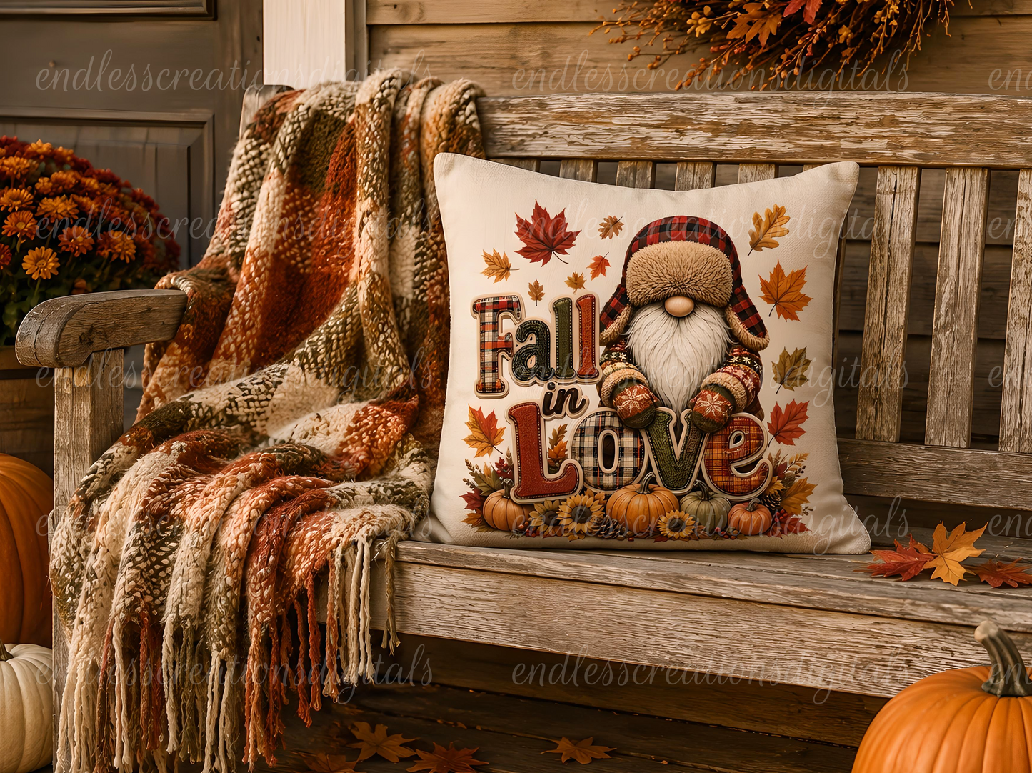 FALL IN LOVE GNOME BUNDLE OF 5