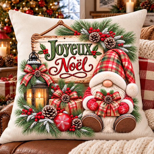 MERRY CHRISTMAS GNOME FRENCH BUNDLE OF 3