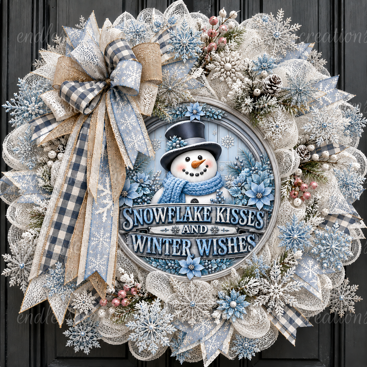 SNOWFLAKE KISSES ROUND ONLY