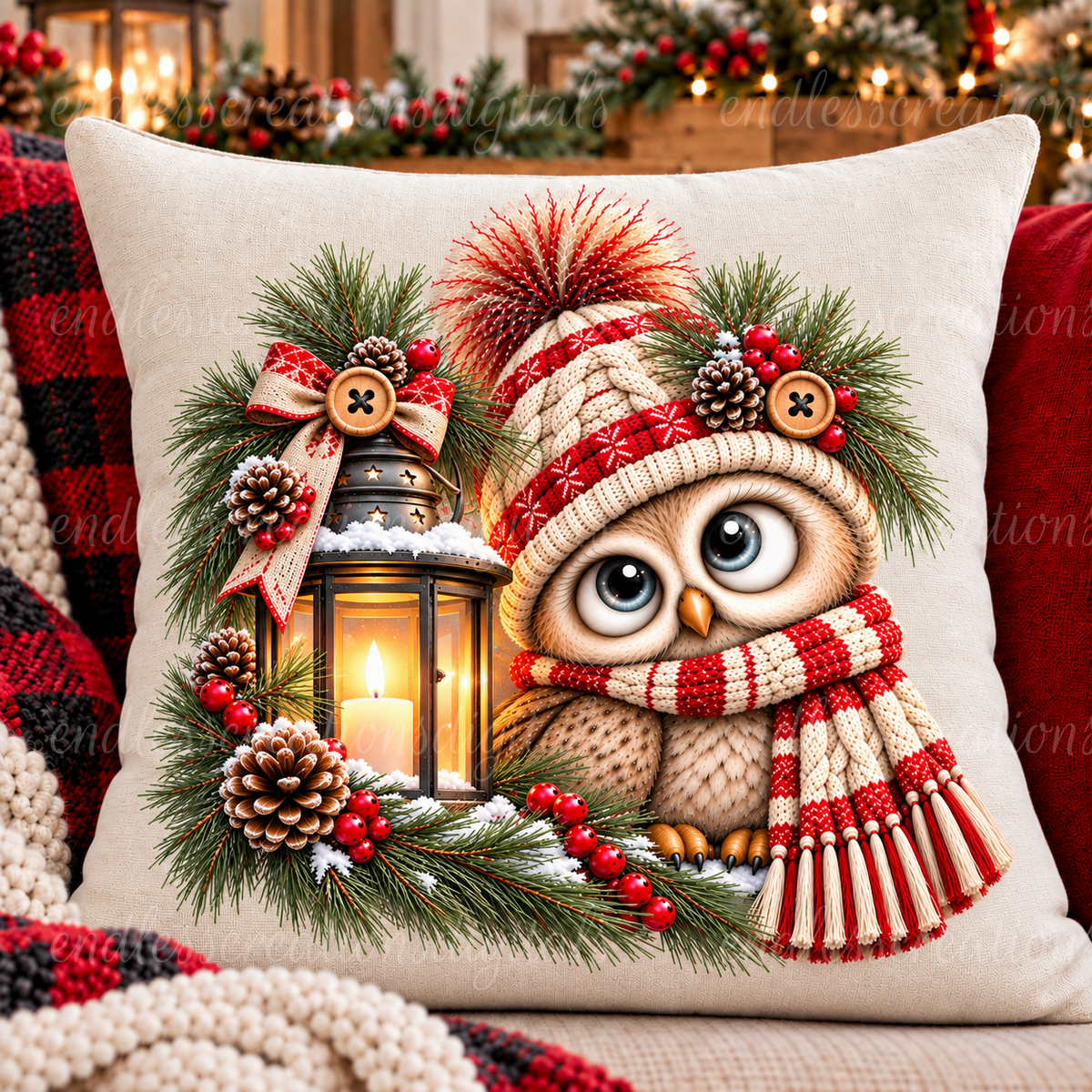 CHRISTMAS OWL TRANSPARENCY