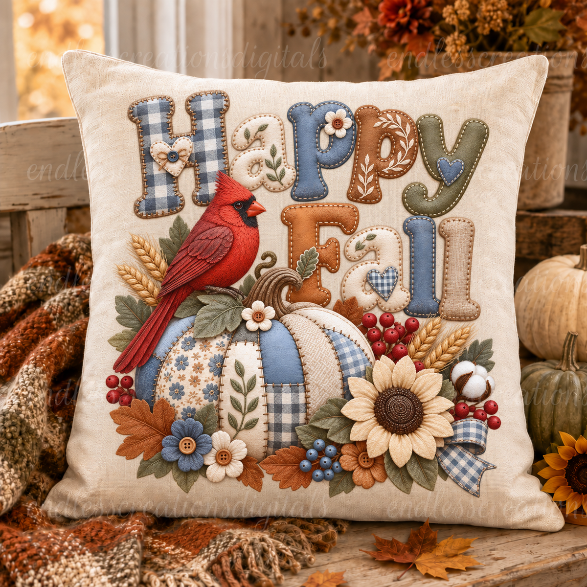 HAPPY FALL QUILTED TRANSPARENCY