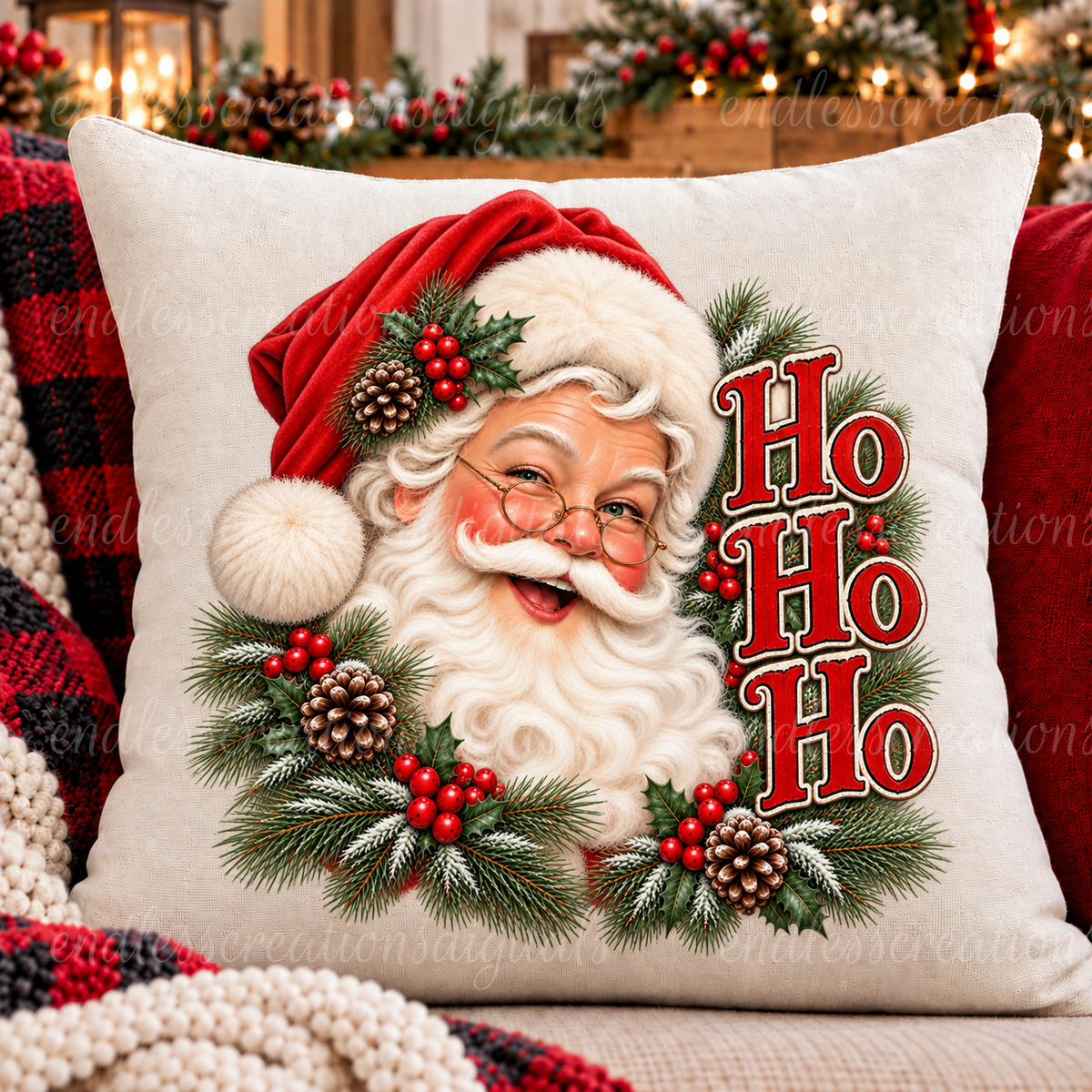 HO HO HO SANTA TRANSPARENCY