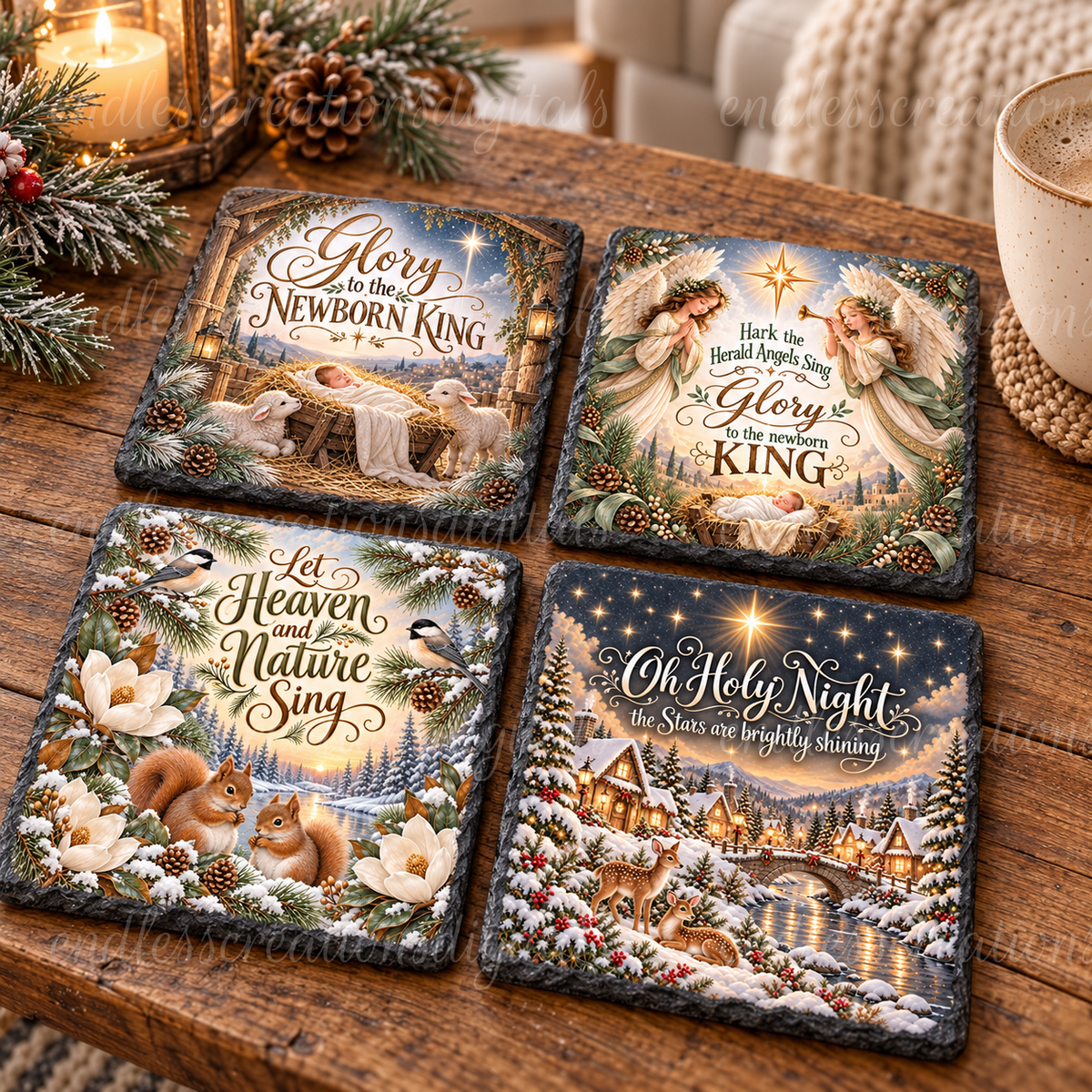 CHRISTMAS SCRIPTURES 2 BUNDLE OF 4
